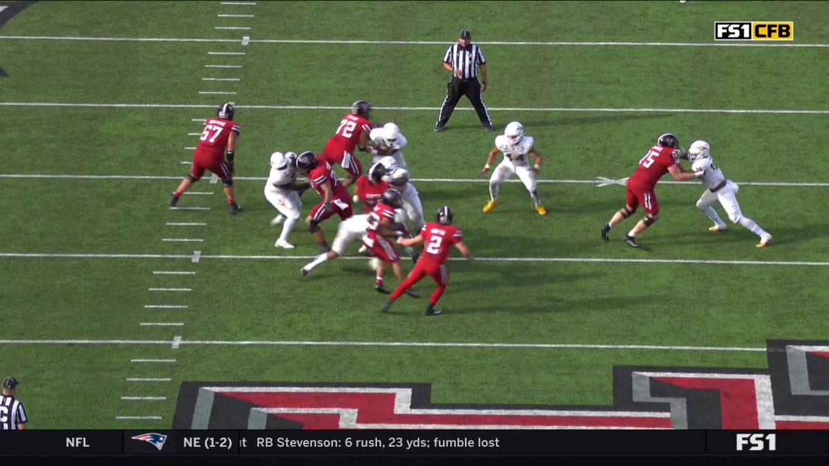This run by Cameron Dickey 🔄👀 Texas Tech Football
