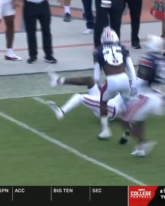 KNOCKED HIS HELMET OFF 🥴🤯 Could hear this hit a mile away 😳