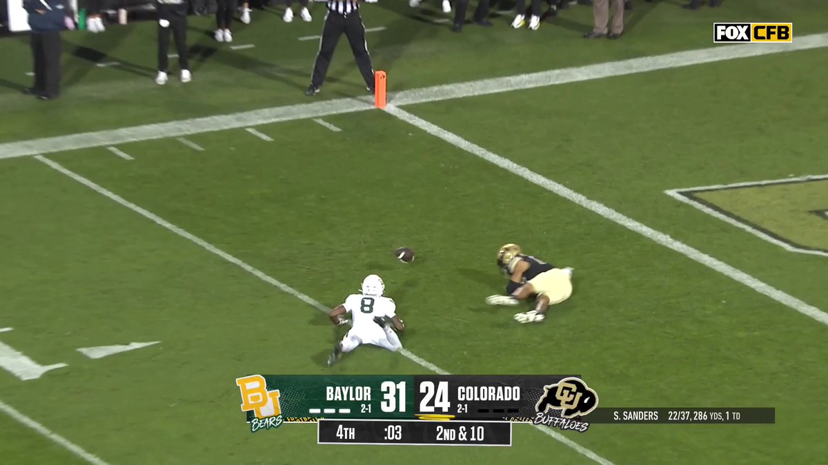 COLORADO ALMOST HAD A MIRACLE BUT THE RECEIVER DROPPED IT