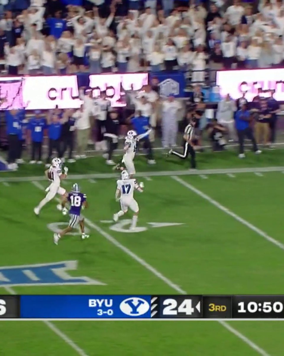 PLAY OF THE YEAR CANDIDATE FROM BYU'S PARKER KINGSTON 😮