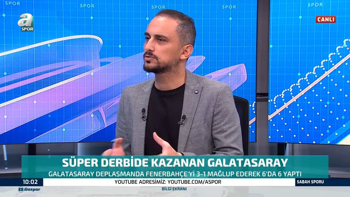 🎙️ Dr. Taner Karaman: Galatasaray son yılların en motive haliyle bu stada geldi. Mourinho’nun geçtiğimiz günlerdeki söylemleri, Galatasaray’ın lehine işledi. #FBvGS