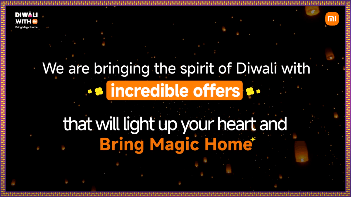 As Sneha Tainwala perfectly put it, 'True magic is when everyone comes together.' And this #Diwali, we’re bringing the same magic to your homes with incredible offers that you surely won't want to miss. ➡️ #DiwaliWithMi #BringMagicHome