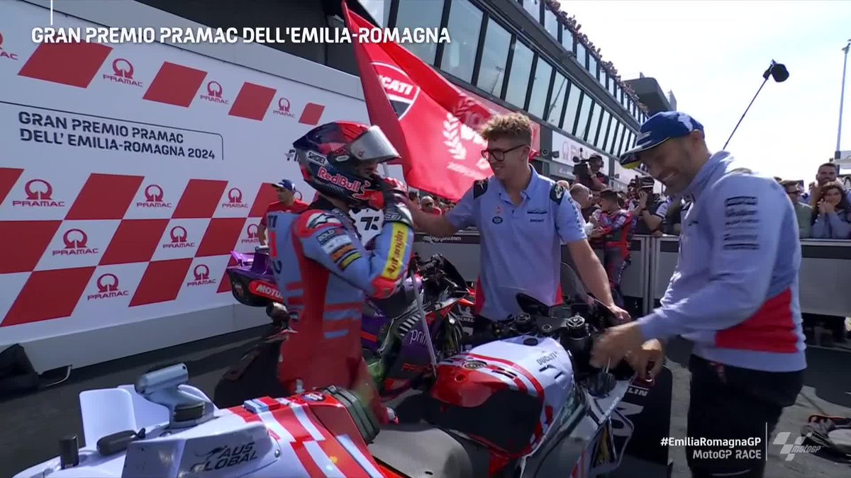 Keeping it cool to finish on the podium 🧊 A job well done by Marc Márquez 🥉 #EmiliaRomagnaGP 🏁
