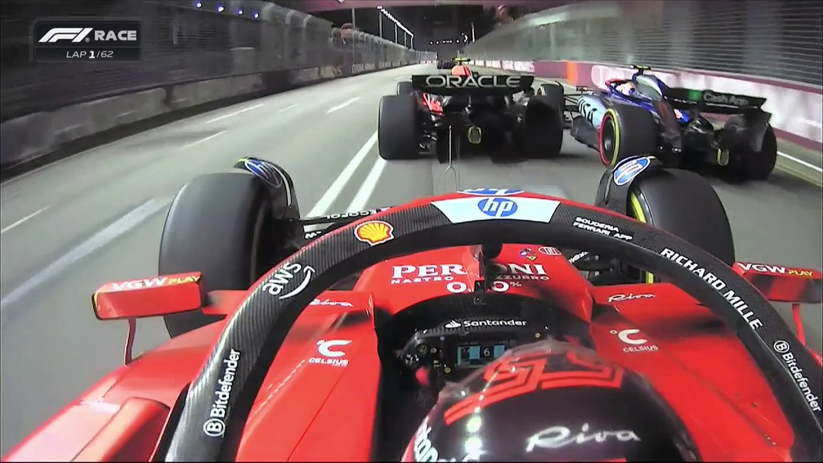 LIGHTS OUT AND AWAY WE GO 🚦 We are racing in Singapore!