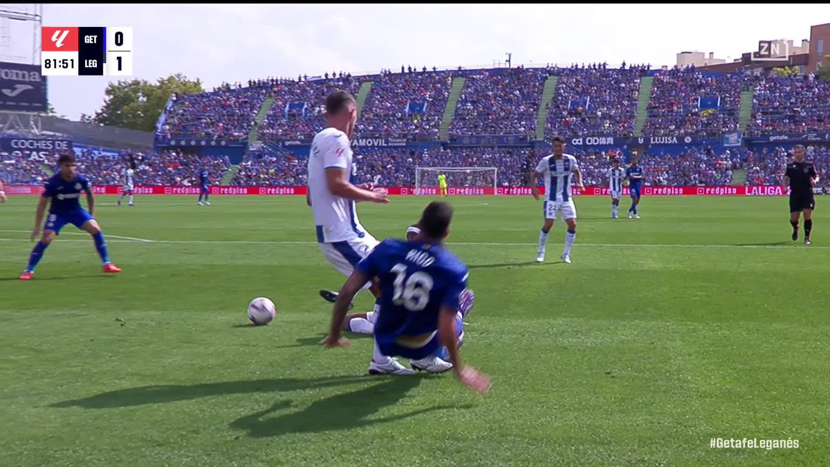 El penalti pitado sobre Diego Rico a favor del Getafe #LALIGAenDAZN ⚽
