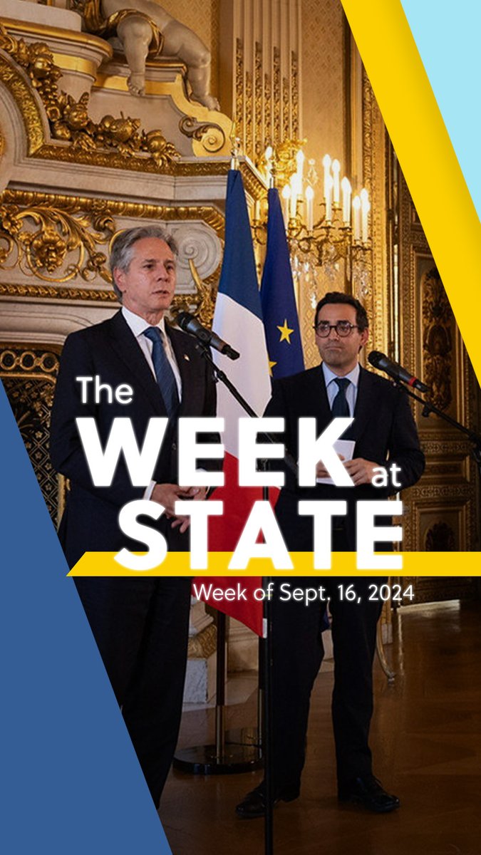 This week at State, Secretary Antony Blinken travels to Egypt and France. We’re continuing our efforts to reach a ceasefire in Gaza and working with our partners against Russia’s ongoing aggression in Ukraine. And we launch a new online passport renewal system for U.S. citizens.