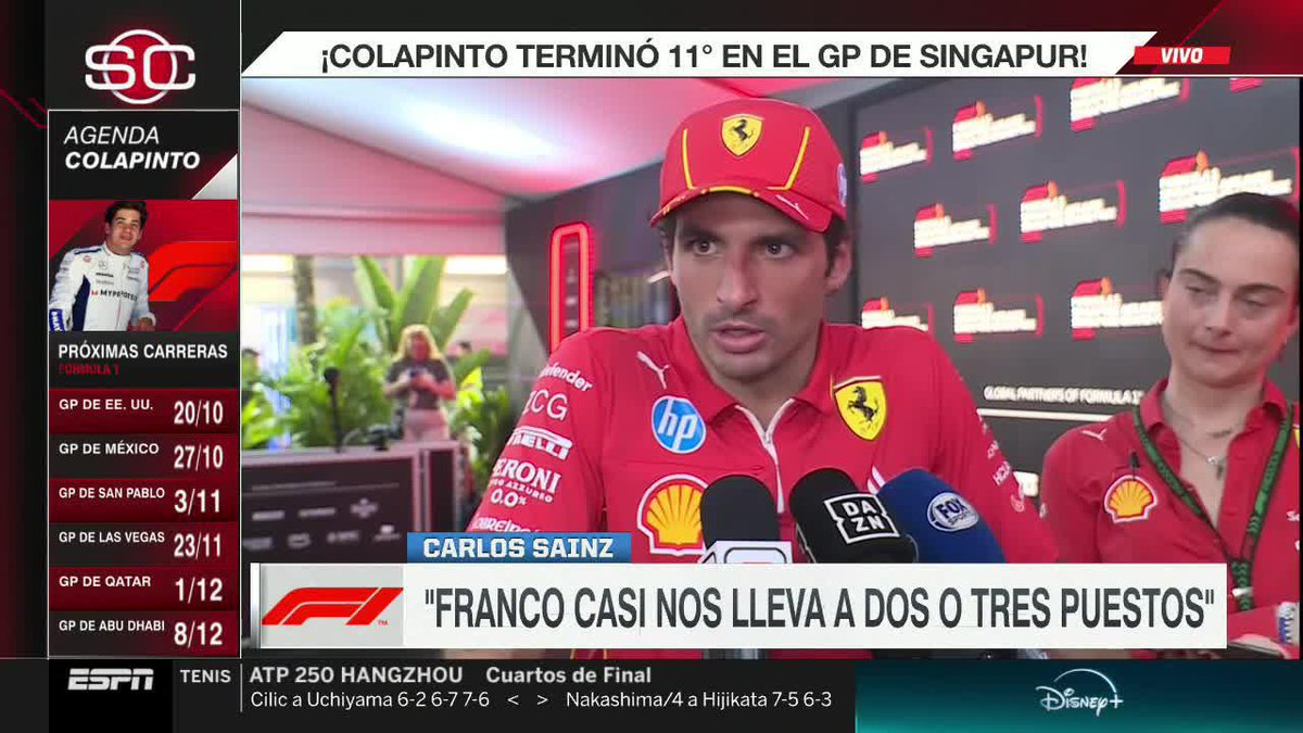 Tenés un autazo. Todo el presupuesto. Todas las cámaras y la historia detrás de Ferrari. No podés llorar por una largada de un rookie. Aguante Colapinto.