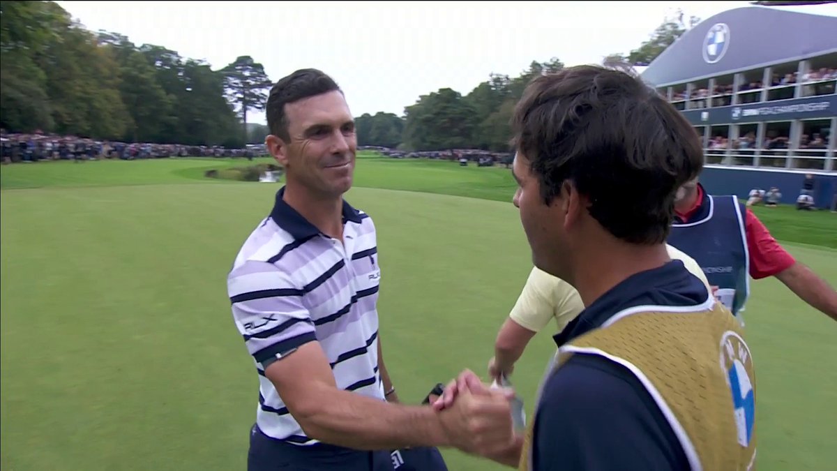 Billy Horschel EAGLES the second play-off hole to win the BMW PGA Championship 🏆