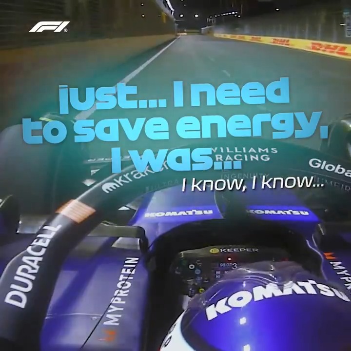Franco gave it everything ๐ #F1 #SingaporeGP