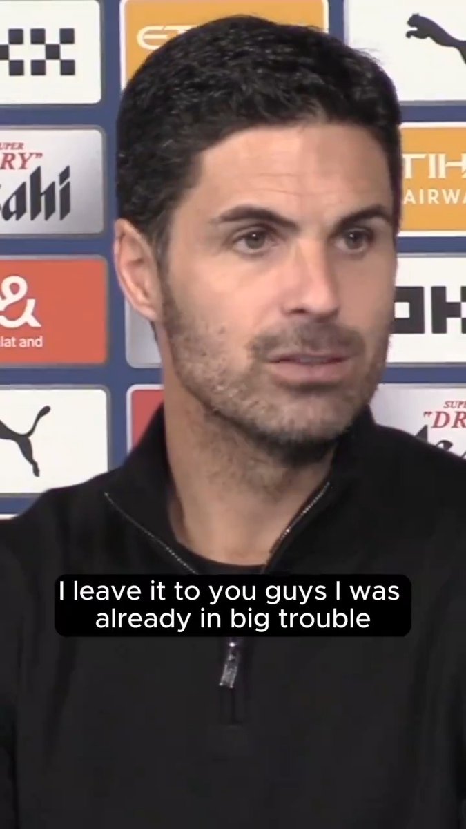 Mikel Arteta on Trossard’s red card: “I prefer not to comment because I’ve seen it, it’s that obvious. It’s the second time, so I’m expecting 100 Premier League games this season to play 10 v 11 or 10 v 10. Let’s see.” 😤 🎥 Hayters TV