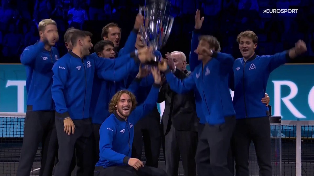 EUROPA DOMINA EL 𝐌𝐔𝐍𝐃𝐎 DEL TENIS 🏆🇪🇺 💪 El momento por el que los mejores del mundo han luchado todo un fin de semana ha llegado: la Laver Cup se queda en Europa. #LaverCup | #LaverCupEurosport