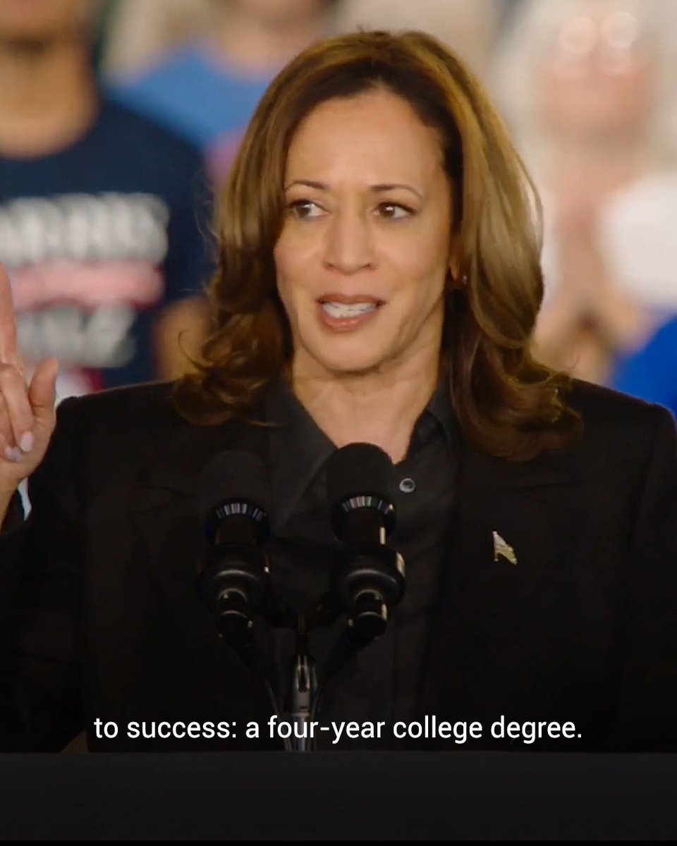 I will make sure good-paying jobs are available to all Americans, not just those with college degrees.