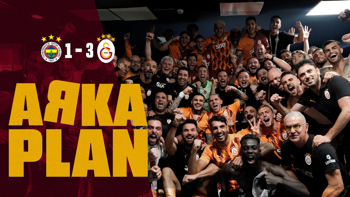 📺 #ArkaPlan | Fenerbahçe 1-3 Galatasaray YAYINDA! 🤩 Derbi sabahından Florya Metin Oktay Tesisleri’ndeki kutlamalara kadar, klasikleşen Kadıköy galibiyetimizin hiçbir yerde göremeyeceğiniz tüm detayları Galatasaray YouTube KATIL’da yayında! 🔥 ▶️