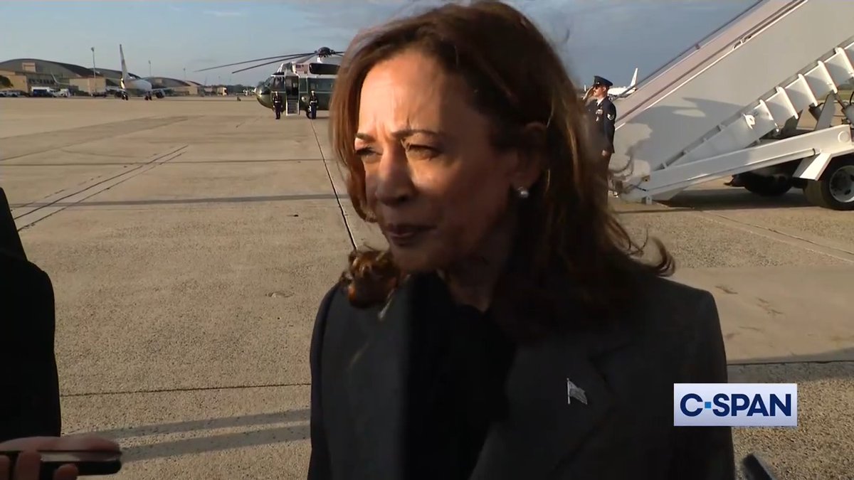 Q: What’s your message to Trump? Vice President Harris: Join me on the debate stage. Let’s have another debate. There’s more to talk about. The voters deserve to hear conversations on substance, issues, and policies