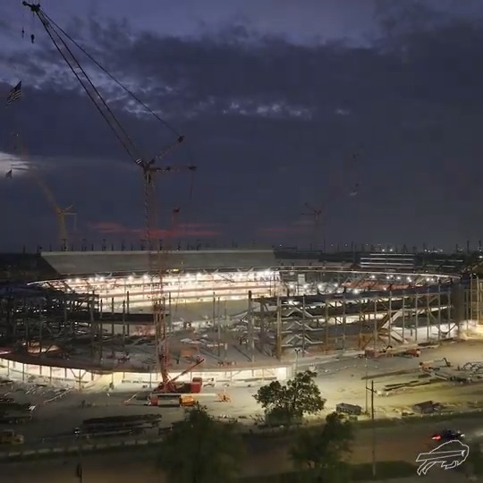 New Highmark Stadium looks even better under the lights. 😍 | #BillsMafia