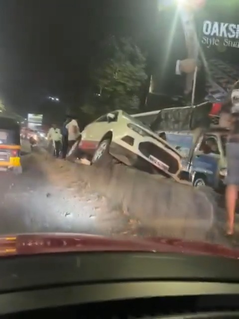 🚨 Road Safety Alert 🚨 The lack of reflectors, proper signboards, and an improper road divider near Golibar Maidan on Shankarsheth Road in Camp, Pune, is causing accidents! A car ran over the divider, highlighting the urgent need for better road safety measures in the area. Stay cautious while driving through this stretch and always be alert for potential hazards. Let’s push for safer roads! CANTONMENT BOARD PUNE #PuneNews #RoadSafety #GolibarMaidan #CampPune #DriveSafe #PuneAccidents #ShankarshethRoad #StayAlert #Pune #Camp #Accident