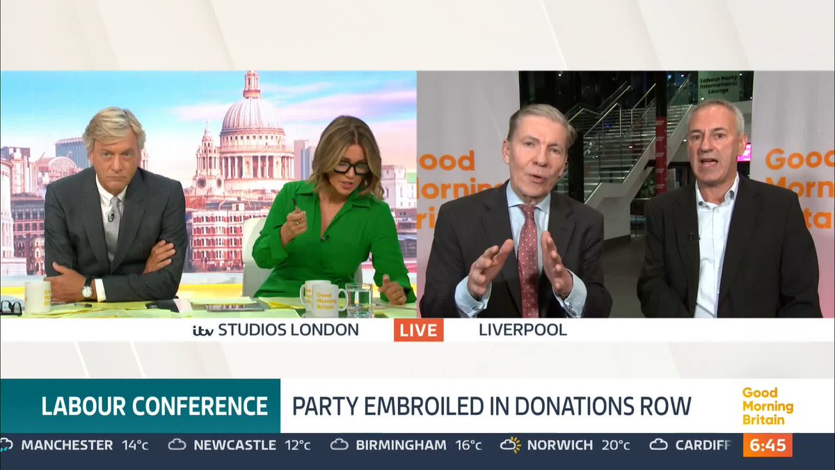 'It smacks of hypocrisy because the Labour party pointed the finger at the Tories and said we will be different' - Susanna Reid 'They've made a rod for their own back' - Kevin Maguire Susanna, Kevin, Richard Madeley and @toryboypierce discuss the Labour party donations row.
