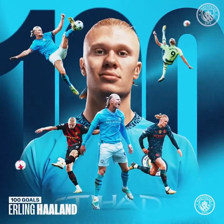 1️⃣0️⃣5️⃣ appearances 💯 goals Erling Haaland, everybody! 🤩🔥