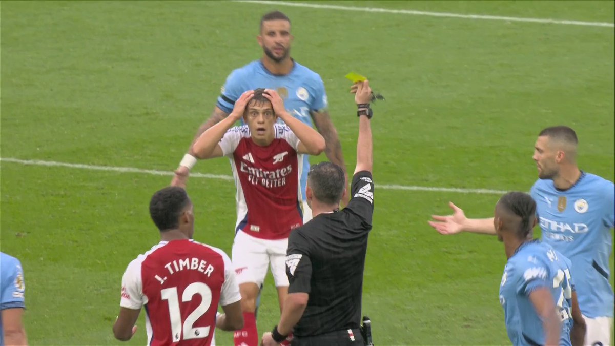 Was Michael Oliver right to send Leandro Trossard off? And should Jeremy Doku have seen yellow too? 🟨 Ref Watch take a closer look 🔎