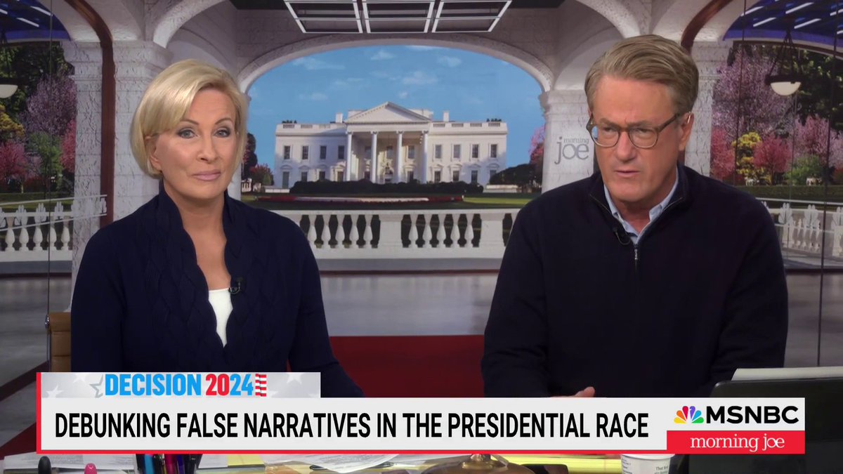 BREAKING: Joe Scarborough dismantles the lie that Kamala Harris has not taken clear policy positions. This is in stark contrast to Trump who provides no specifics. This double standard needed to be called out. Retweet so all Americans see this.