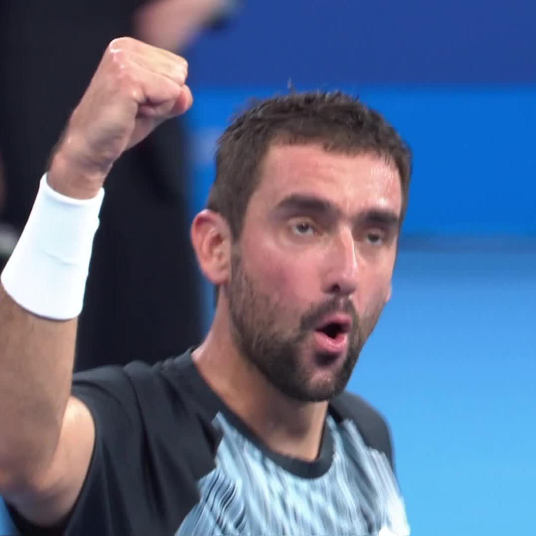 Marin's moment 🙌 Marin Cilic seals his place in the #HangzhouOpen final with a 6-4 7-6 win over Nakashima!