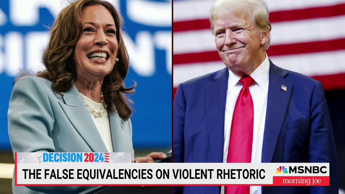 "We've officially entered silly season when people I have read and respected all across the ideological spectrum are shaming themselves, trying to flatten this race out and trying to make Donald Trump seem normal next to Kamala Harris." -JoeNBC