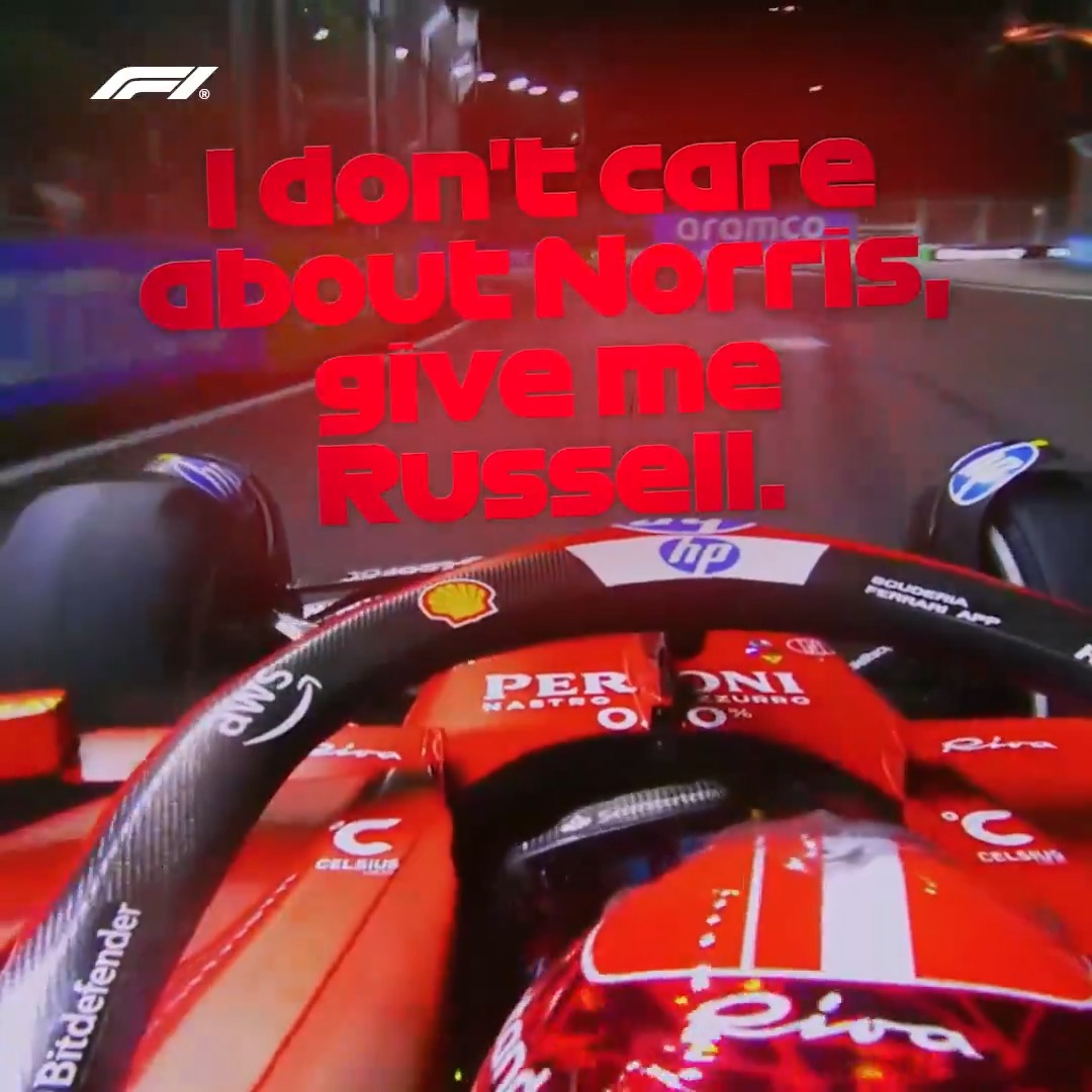 There was only one driver Charles was thinking about and it wasn't Lando 👀🤔 #F1 #SingaporeGP