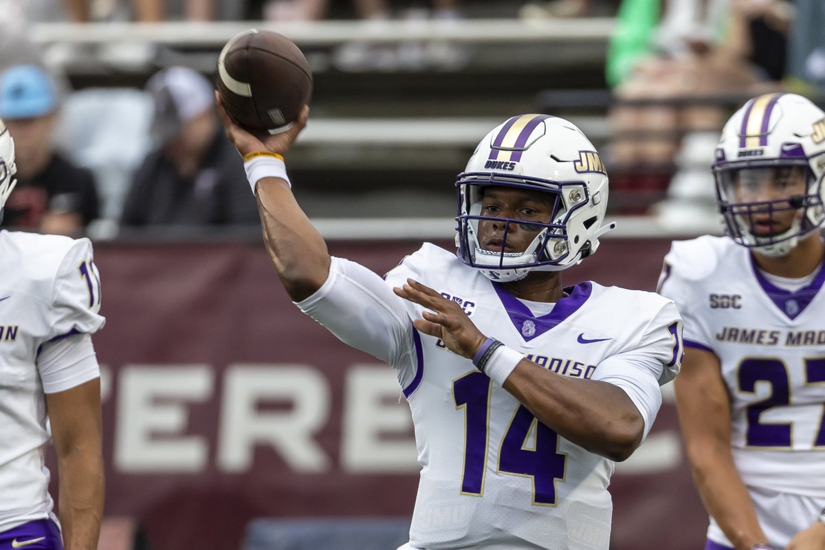 The Associated Press national player of the week in football for Week 4 of the season is Alonza Barnett III of James Madison. The Dukes' quarterback had a hand in a program-record seven touchdowns in his team's 70-50 win over North Carolina.