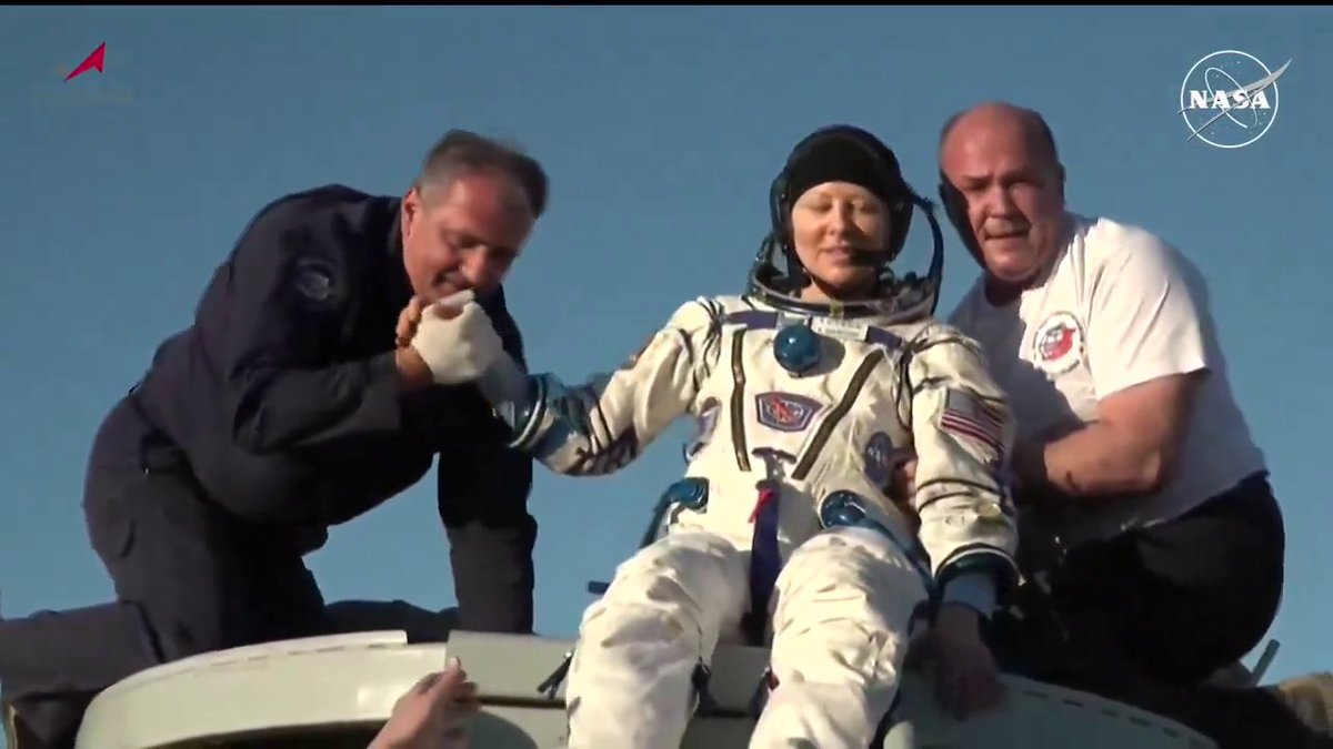 Astronaut Tracy Dyson and her crewmates are safely home on Earth after today's Soyuz landing at 7:59am ET (1159 UTC). Dyson has completed a six-month research mission on the International Space Station, her third spaceflight: