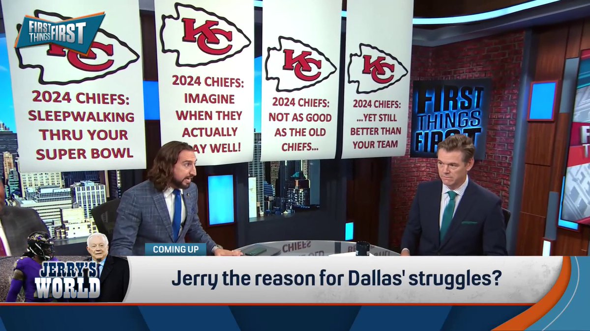 "If the current day Chiefs have to play a game against the 2019 Chiefs they might be in trouble, but against the 2024 anybodies, I like their chances." — nick wright drops his last 2 banners