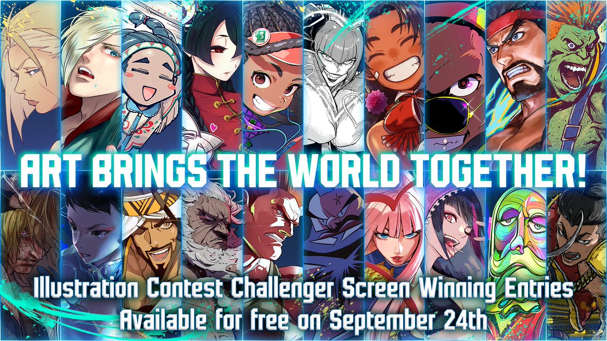 The winning #SF6NewChallengerArtContest illustrations will be gifted to all players with the Terry Update. 🎨 Also, please collect rewards from the Illustration Contest Street Voter via the in-game News!