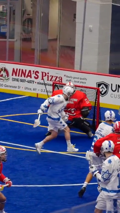 FILTHIEST GOAL of the WL Box Lacrosse Championships so far? Check out this one-handed BTB five-hole beauty by Israel's Nathaniel Solomon 🥵🥵🥵🥵 #WorldBox2024 #WLBC #Lacrosse
