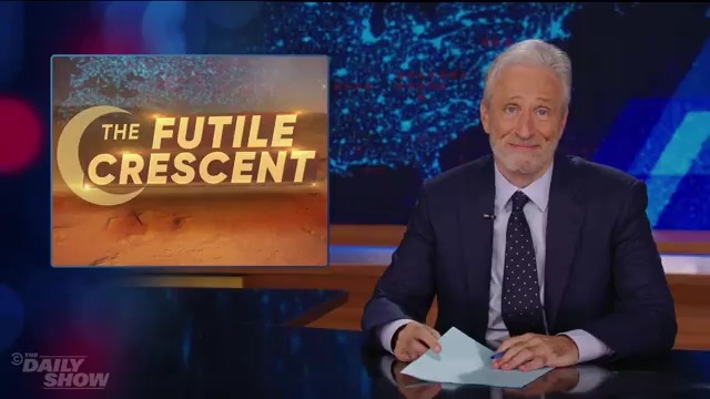 Jon Stewart on Israel's strategy of "de-escalation through escalation" and the Israelis speaking out against Netanyahu