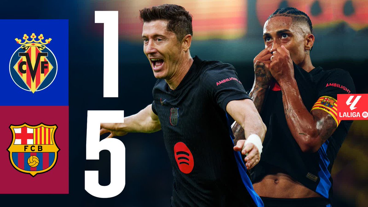 HIGHLIGHTS! Barรงa's thrilling 5-1 win ๐ Villarreal! #LaLigaHighlights