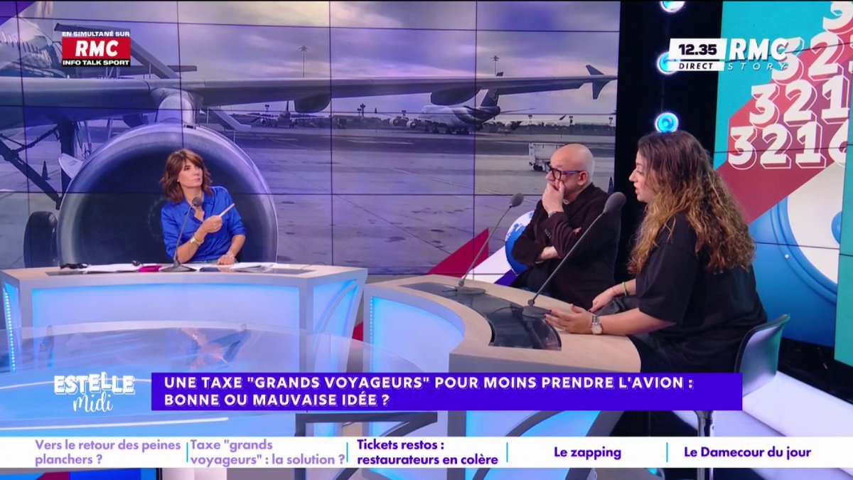 💬 "Ça concerne que les riches" ✈️ "Pourquoi pas taxer les voyageurs" pour moins prendre l'avion : une bonne idée pour Élise Goldfarb #EstelleMidi