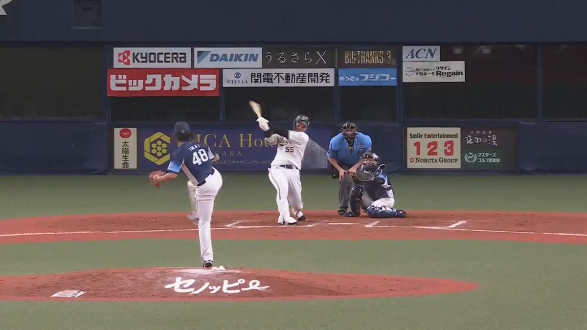 オリックス #T岡田 選手の第2打席、ライト方向へ鋭いヒット‼️💪 待ち侘びた一本に歓声は一際大きく響きます👏 #Bs2024 #ありがとうTさん 👇ライブ配信はこちら!