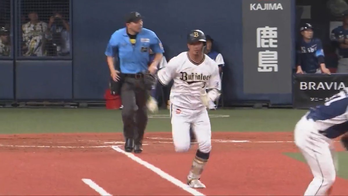 オリックス #安達了一 選手が第2打席、見事ヒット＆全力疾走で出塁👏 #Bs2024 #ありがとう安達さん 👇ライブ配信はこちら！
