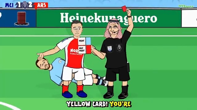 Man City vs Arsenal - the cartoon😂