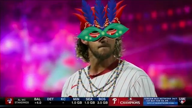 "This team is built to win it all." - Mark DeRosa It's time for the Philadelphia Phillies Mardi Gras parade! #MLBCentral