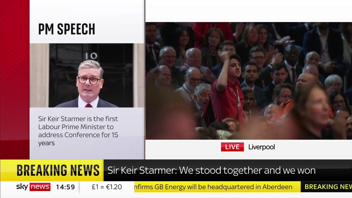 "This guy's obviously got a pass to the 2019 conference..." Prime Minister Keir Starmer arrogantly dismisses a protestor asking about the children of Gaza at the Labour Party conference.