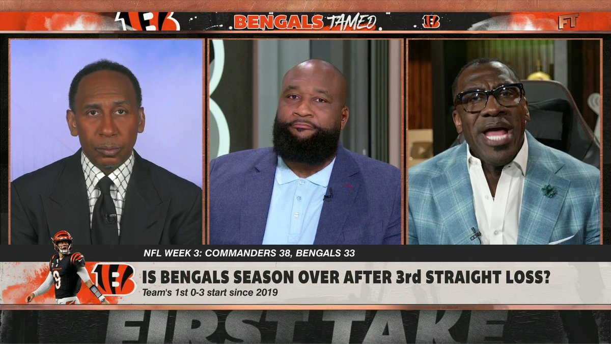 "When did the Bengals start talking so much for a team that hasn't won anything? Shut up! Win something!" @shannonsharpe doesn't appreciate the Bengals trash talking while losing 😳