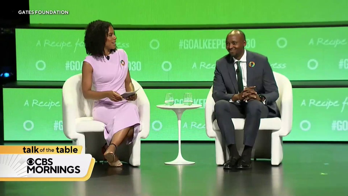 “I'm sure that if we work together, MMS can reach as many women as possible”: Dr Sabin Nsanzimana, Rwanda’s Minister of Health, told @adrianadiaz about providing supplements to pregnant women in his country at the Goalkeepers 2024 event.