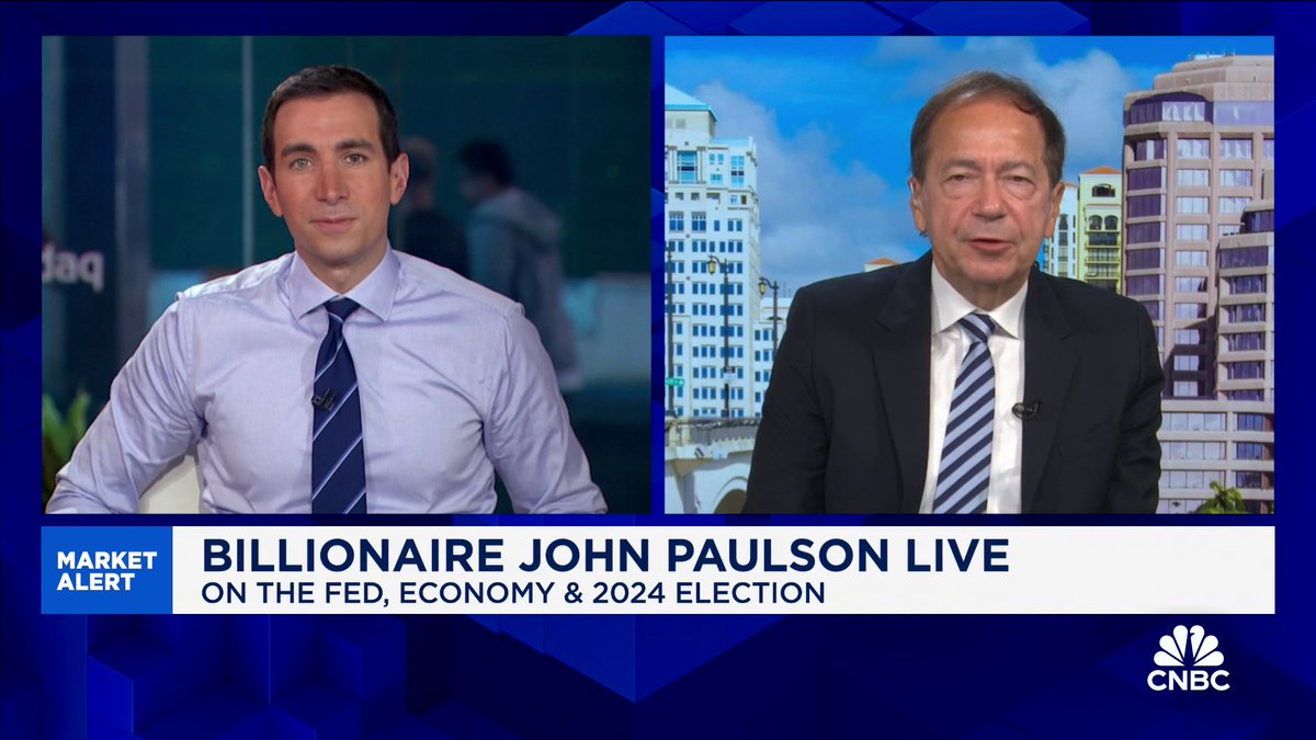 "If Harris is elected and she increases corporate taxes, increases the marginal tax rate, increases capital gains taxes and God forbid taxes unrealized gains, I would be very negative on the outlook for equities. If Trump's elected, I think all systems go," says John Paulson: