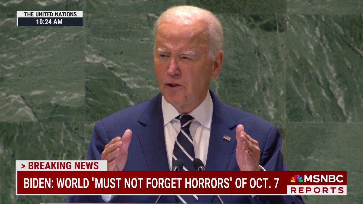 "The world must not flinch from the horrors of Oct. 7" President Biden calls for the return of hostages and a cease-fire deal in the war on Gaza.