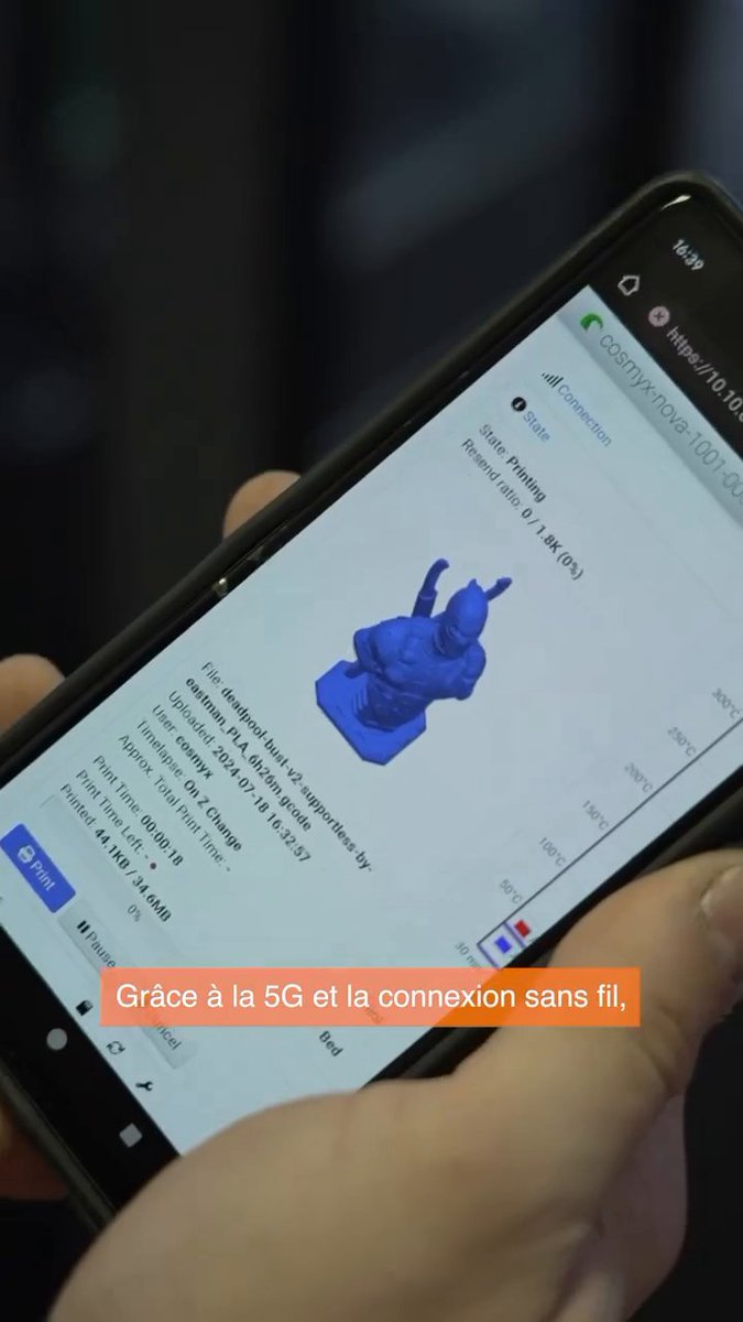 Vous allez tout savoir de l'impression 3D grâce à Anthony, le fondateur de Cosmyx ! 👀 Cette entreprise sélectionnée par Orange 5G Lab utilise la 5G pour améliorer ses services. Voyons comment cela fonctionne en vidéo. ⤵️