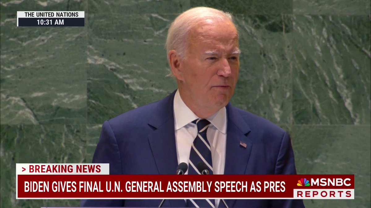 "Years ahead, there may be no greater test of our leadership than how we do with AI.” President Biden urges international rules on artificial intelligence.