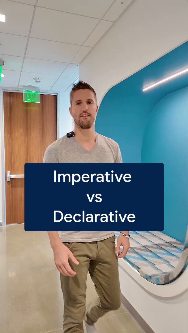 💡 A declarative API is kind of like your boss; It gets to declare what should get done, while an imperative API is what actually makes it happen. Thanks for this metaphor, @Craig_Labenz!