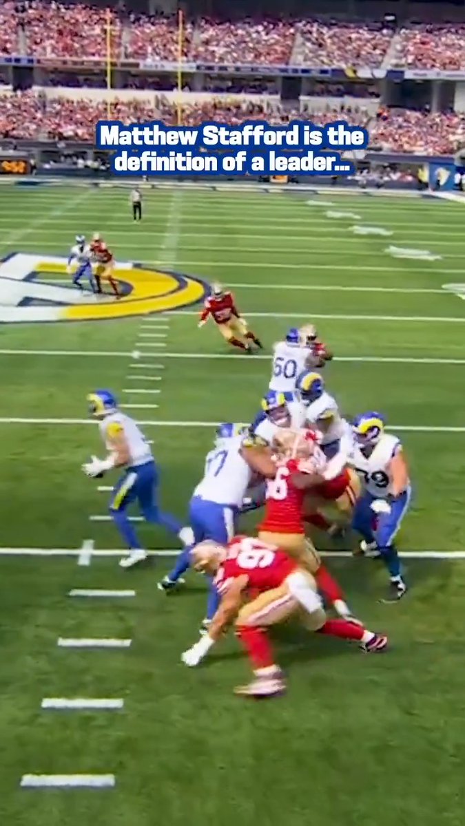 Matthew Stafford doing Matthew Stafford things 👏 Los Angeles Rams