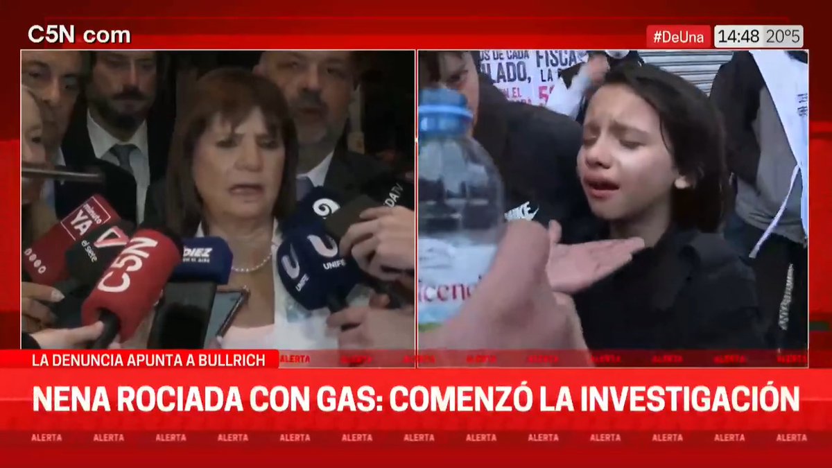 ⭕ Comenzó la investigación por la nena gaseada en la marcha de jubilados: la denuncia apunta a Bullrich 🔴 [EN VIVO]