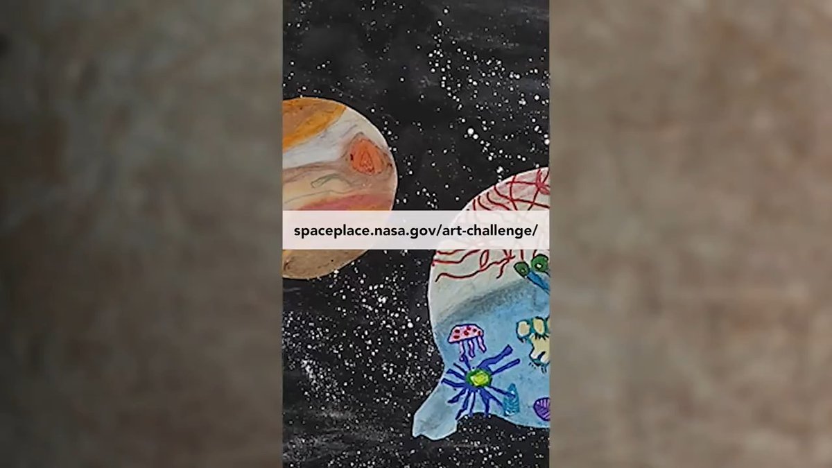 As NASA's ARCHIVED - NASA Europa Clipper prepares for launch, we're inviting kids to create art inspired by its destination -- Jupiter's icy moon Europa! Their art might even be featured by NASA as we embark on this incredible journey. Submit artwork & learn more: